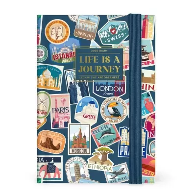 Agenda Diária 2026 Pequena Travel Sticker