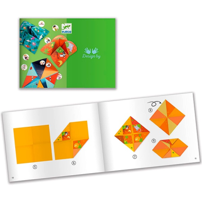 Quantos-Queres Animais Origami com Autocolantes Djeco