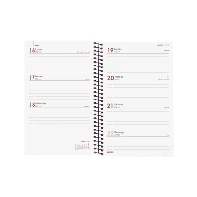 Agenda Semanal 12 meses Espiral 2026 Impossível