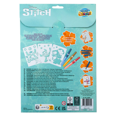 Livro Colorir A4 Stitch Spray