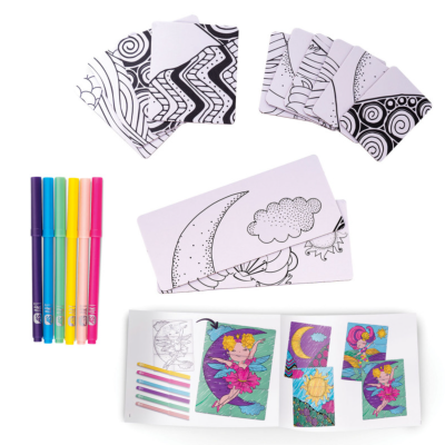Conjunto de Pintura com Lápis de Cera, As Art, Fantasia