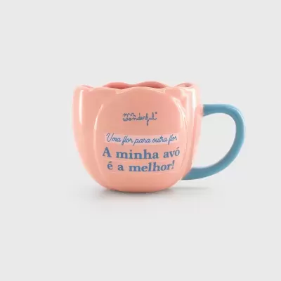 Caneca - Uma flor para outra flor. A minha avó é a melhor!