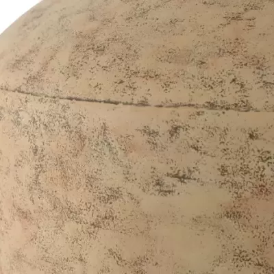 Jarro Metal Creme 33x33x38