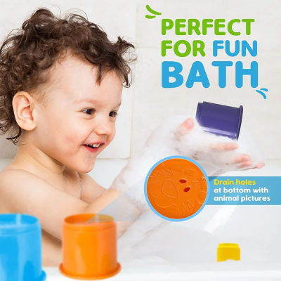 Conjunto 10 copos de Encaixe +12 meses