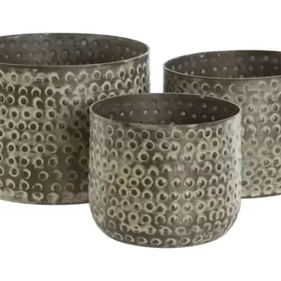 Floreira Alumío Patinado Verde 17x17x13