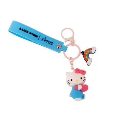 Porta-chaves com charm - Hello Kitty