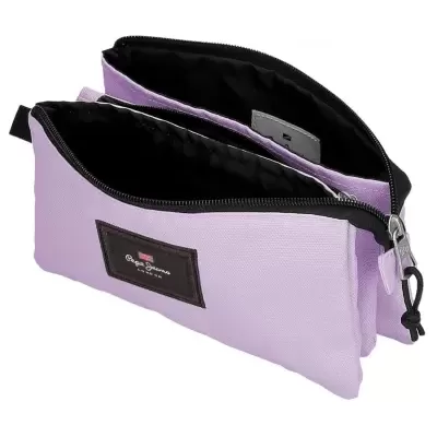 Estojo Triplo Aris Lilás Pepe Jeans