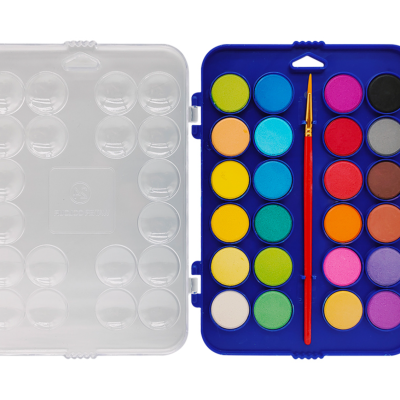 Aguarela 24 cores com píncel