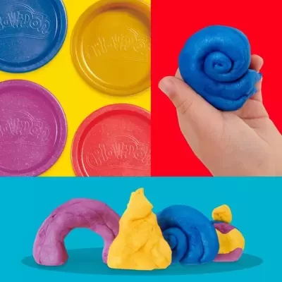 Plasticina Metálica Play-Doh 4 Potes 340gr