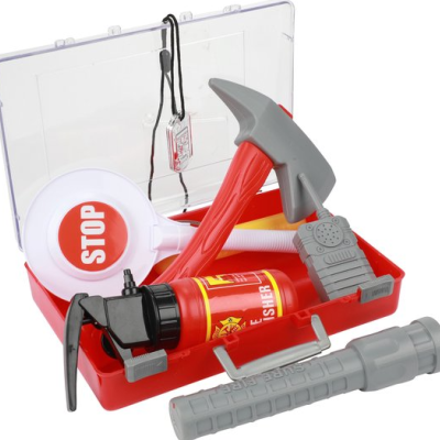 Mala de bombeiro com acessórios