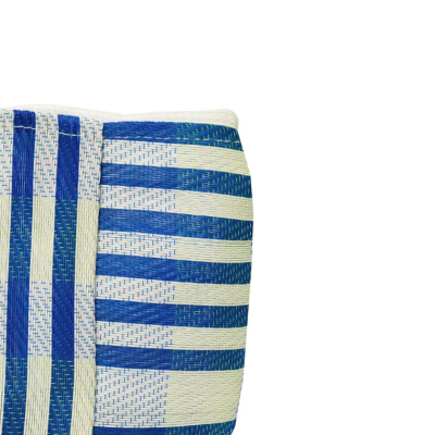 Necéssaire de praia às riscas ? Azul e branco