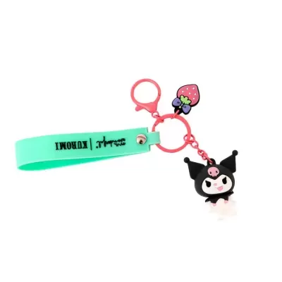 Porta-chaves com charm - Kuromi