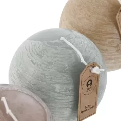 Vela Cera Esférica 7,5x7,5x7,5 188gr