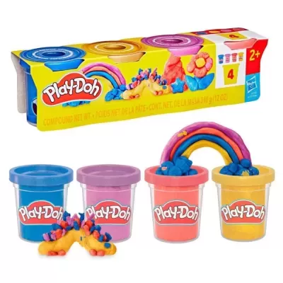 Plasticina Metálica Play-Doh 4 Potes 340gr