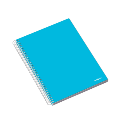 CADERNO ESPIRAL AMBAR SCHOOL CAPA DURA A5 QUADRICULADO