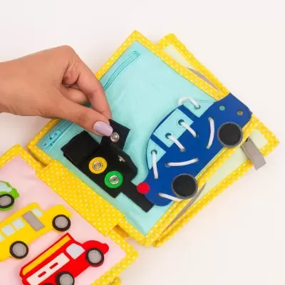 Escavadora | Livro Sensorial | Quiet Book
