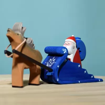 Pai Natal e Rena no Trenó | Bumbu Toys