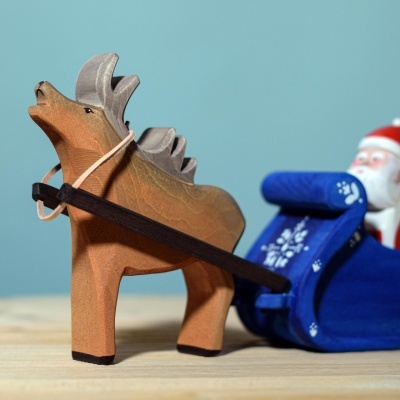 Pai Natal e Rena no Trenó | Bumbu Toys