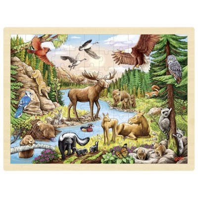 Animais da America do Norte | Puzzle de Peças GRANDE