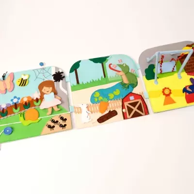 Ao Ar Livre Livro Sensorial | Quiet Book Ao Ar Livre Livro Sensorial | Quiet Book