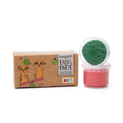 "Suri" Plasticina Infantil Natural e Vegan | Vermelho & Verde | Neogrun