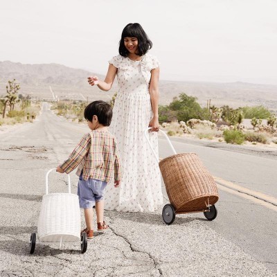 Carrinho de Rattan Várias Opções - Olli Ella