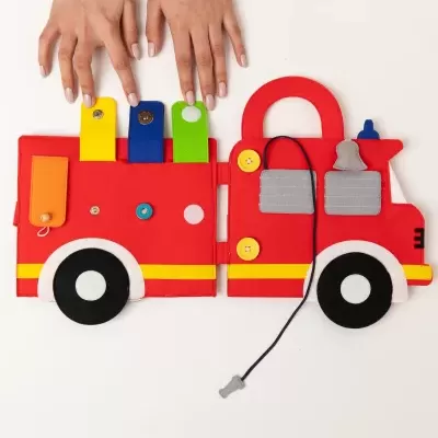 Bombeiros de Viagem | Livro Sensorial | Quiet Book