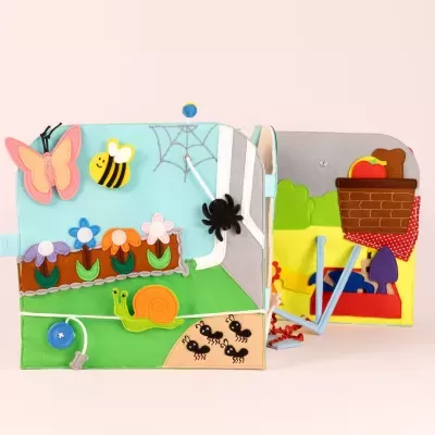 Ao Ar Livre Livro Sensorial | Quiet Book Ao Ar Livre Livro Sensorial | Quiet Book