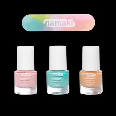 Set de 3 Vernizes + Lima | Rosa, Verde e Pêssego Set de 3 Vernizes + Lima | Rosa, Verde e Pêssego