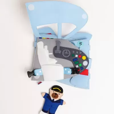 Avião de Viagem | Livro Sensorial | Quiet Book