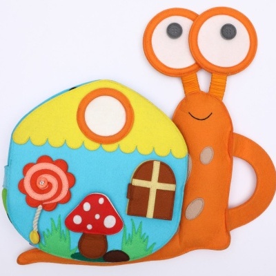 Caracol de Viagem | Livro Sensorial | Quiet Book