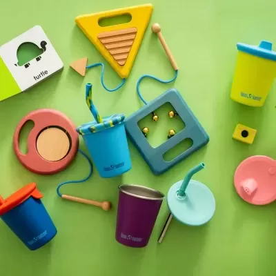 Copo Infantil 295ml + Tampa e Palhinha | Klean Kanteen