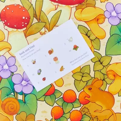 Seda Cogumelos | Procura e Descobre | Sarah's Silks Seda Cogumelos | Procura e Descobre | Sarah's Silks