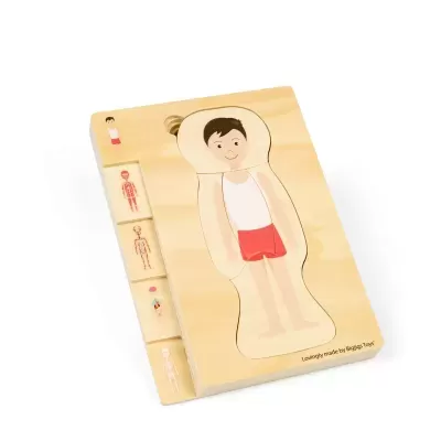 Corpo Humano Masculino Puzzle de Camadas | BigJigs