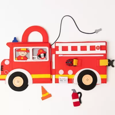 Bombeiros de Viagem | Livro Sensorial | Quiet Book