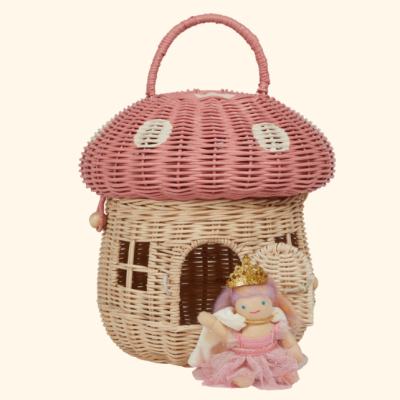 Cesto Cogumelo Rosa