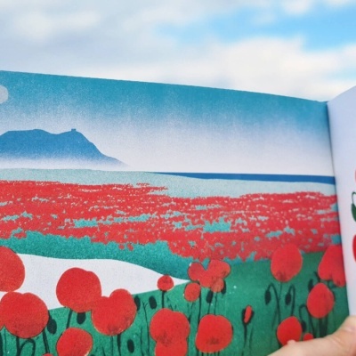 Uma paisagem, uma flor