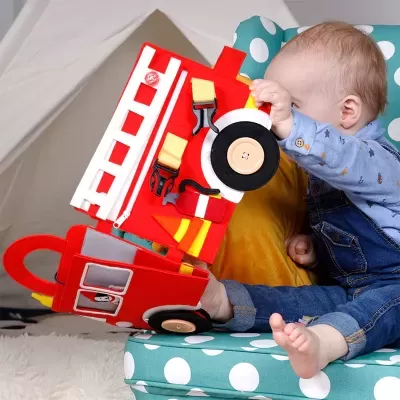 Bombeiros de Viagem | Livro Sensorial | Quiet Book