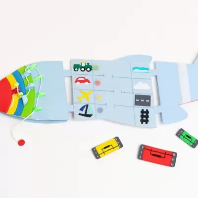 Avião de Viagem | Livro Sensorial | Quiet Book