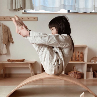 Wobbel Starter Natural S/ Feltro | Prancha de Equilíbrio Wobbel Starter Natural S/ Feltro | Prancha de Equilíbrio