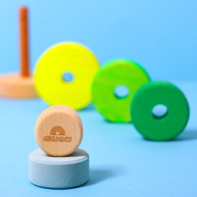 Torre Cônica Pequena Verde de Empilhar | Grimm's