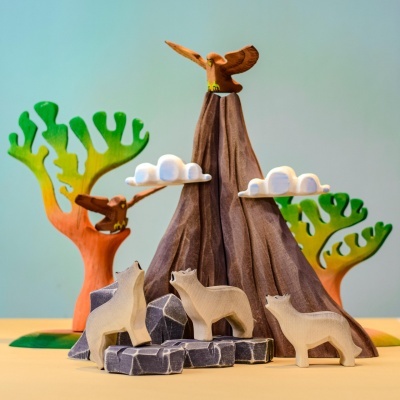 Vulcão, Lava e Nuvens | Bumbu Toys