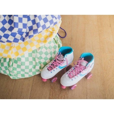 Vichy Lilás Tapete de Atividade Reversível | Saco Play & Go Vichy Lilás Tapete de Atividade Reversível | Saco Play & Go