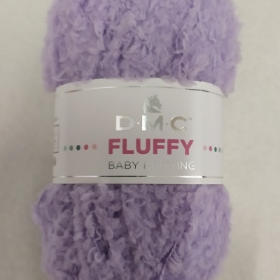 Novelo de lã lilás claro felpuda D.M.C FLUFFY BABY KNITTING Cor 720