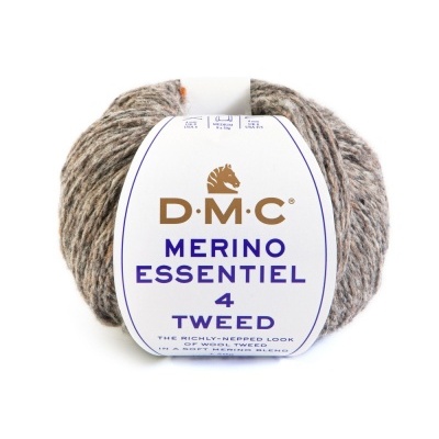 Novelo de lã mesclada D.M.C Merino Essentiel 4 Tweed cor 913