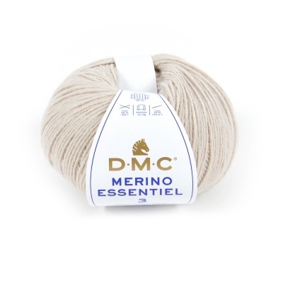 Novelo de lã merino bege claro D.M.C. Merino Essentiel Cor 951