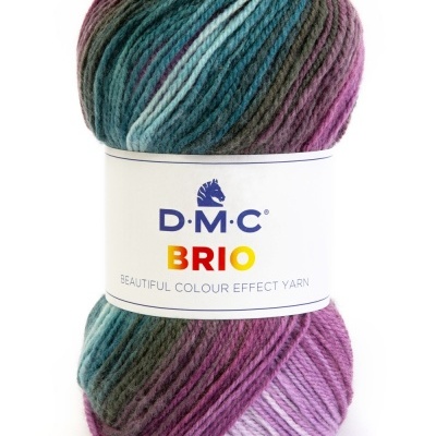 Novelo de fio multicolorido DMC BRIO Cor 418
