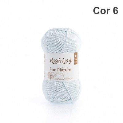 Novelo de lã azul clara Rosários4 For Nature Cor 6