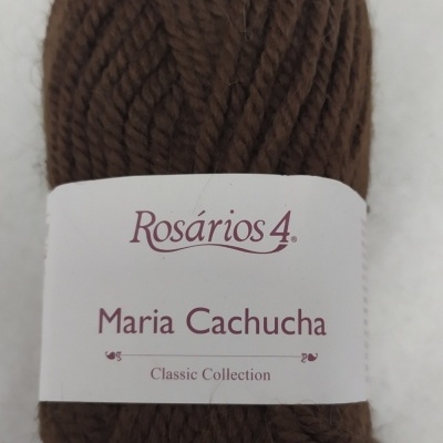 Novelo de lã marrom Rosários 4 Maria Cachucha Cor 11