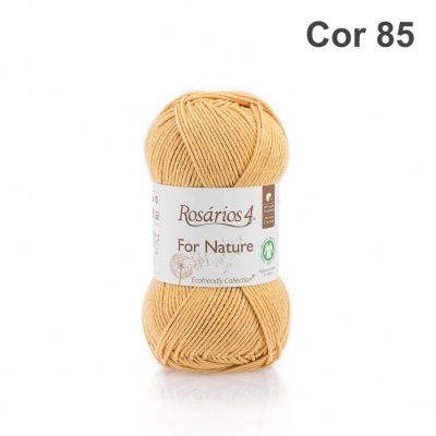 Novelo de lã bege Rosários 4 For Nature cor 85